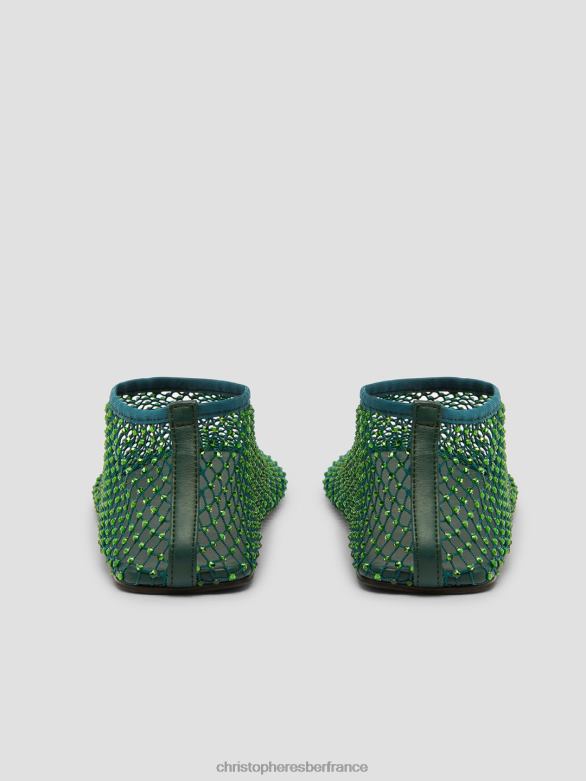 minette à plat 4680H197 dypsis/vert chaussure Christopher Esber