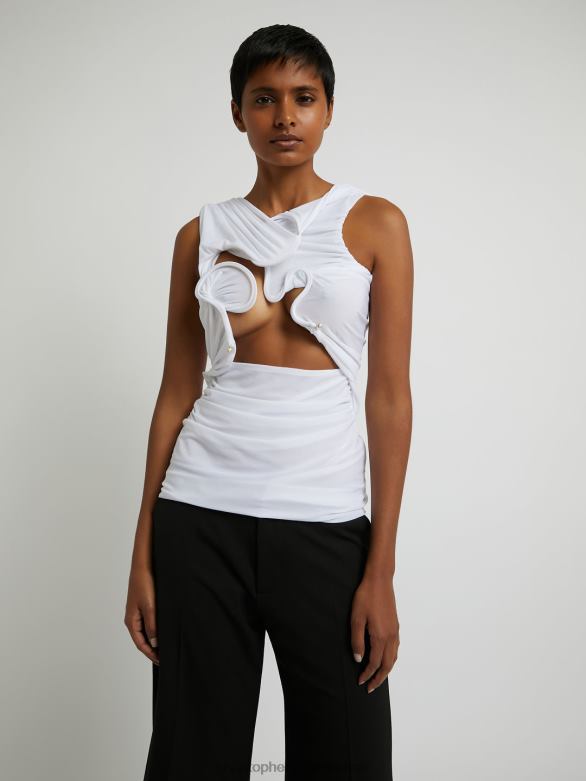 Vénus haut 4680H123 blanc vêtements Christopher Esber