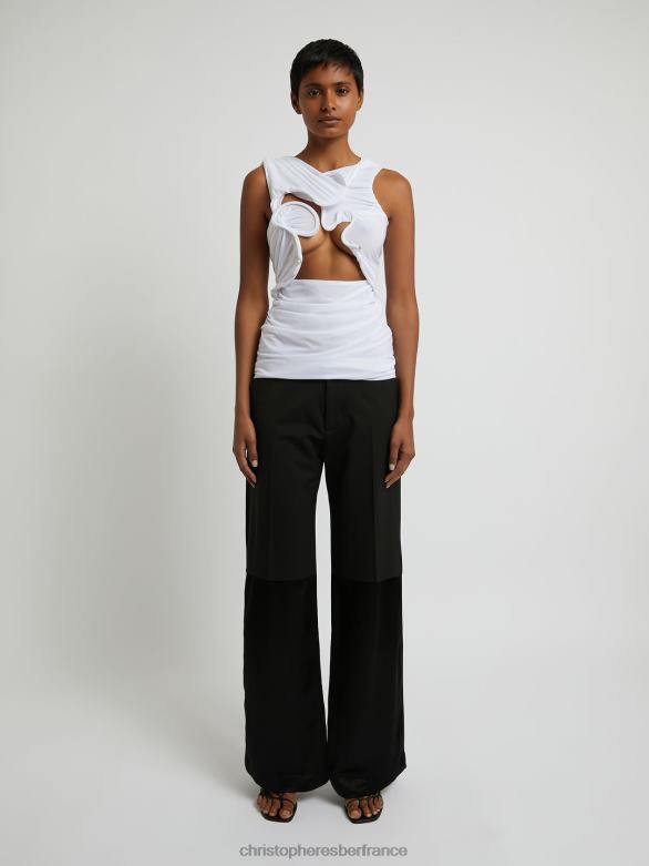 Vénus haut 4680H123 blanc vêtements Christopher Esber