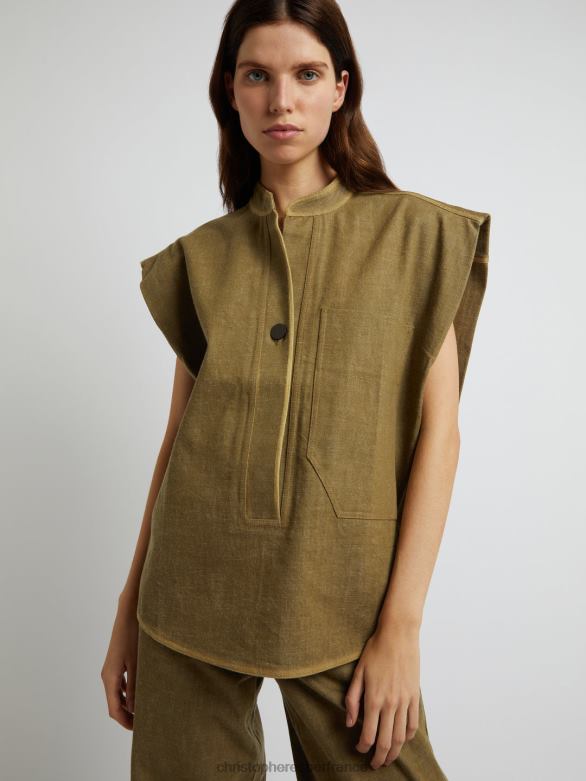 chimère déconstruire haut 4680H99 mousse vêtements Christopher Esber