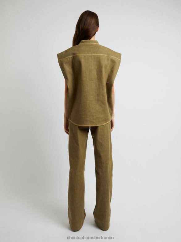 chimère déconstruire haut 4680H99 mousse vêtements Christopher Esber