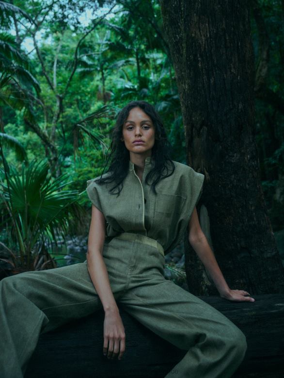 chimère déconstruire haut 4680H99 mousse vêtements Christopher Esber