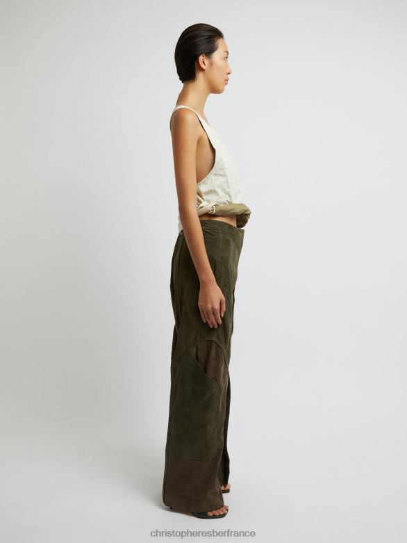 cuve concassée nacrée 4680H90 mastic vêtements Christopher Esber