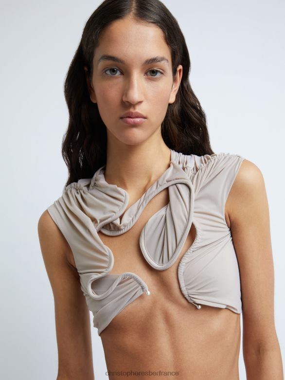 haut court Vénus 4680H81 mastic vêtements Christopher Esber