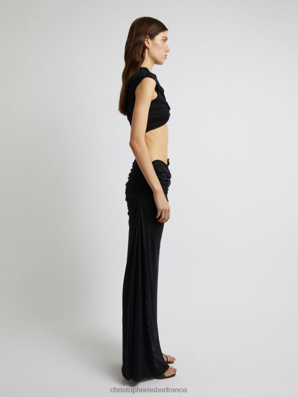 haut court Vénus 4680H82 noir vêtements Christopher Esber