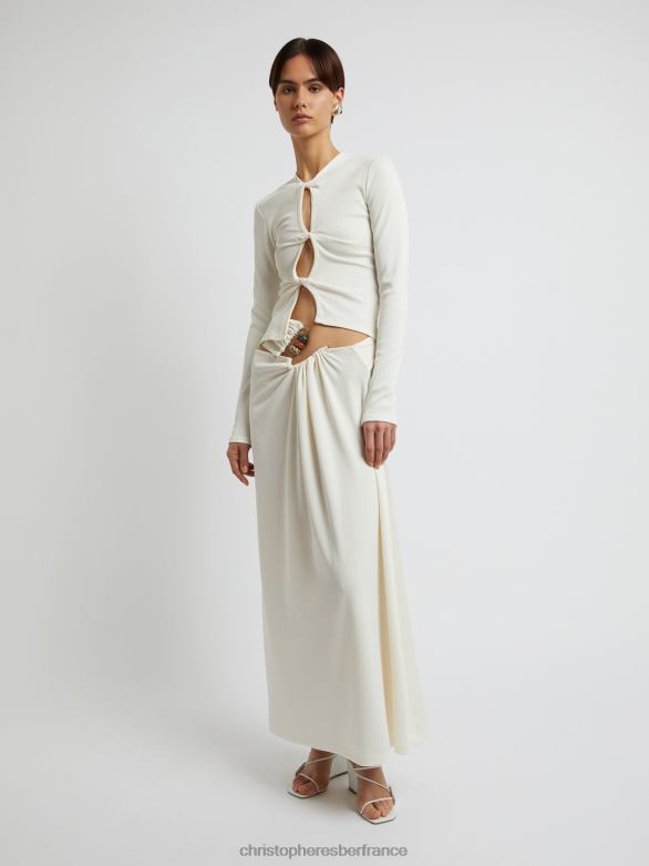 haut ouvert à manches longues 4680H96 neige vêtements Christopher Esber