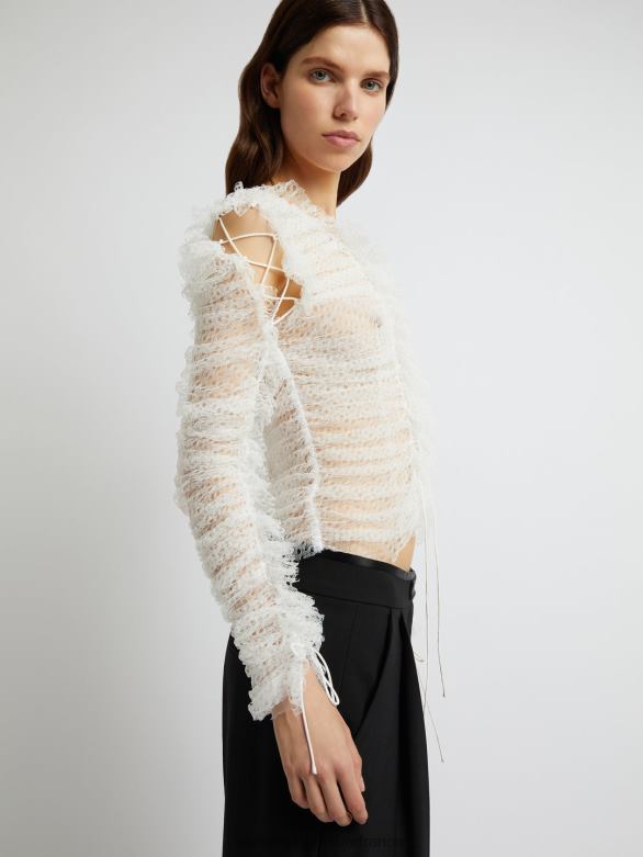 haut torrent lacé 4680H108 blanc vêtements Christopher Esber