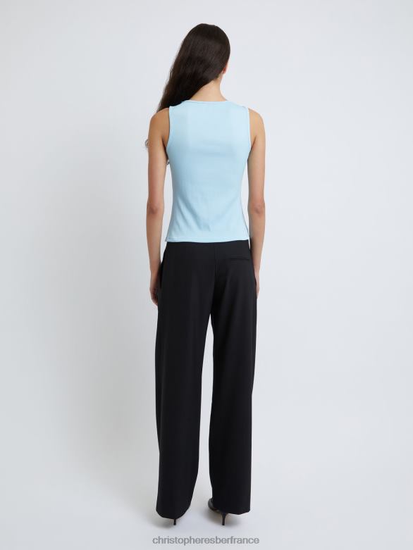 réservoir à boucle flottante folia 4680H103 bleu/calcite vêtements Christopher Esber