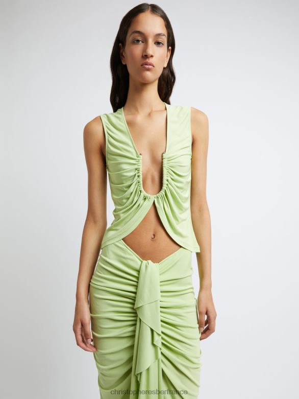 réservoir de palme arqué 4680H92 pistache vêtements Christopher Esber