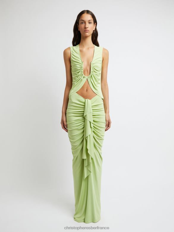 réservoir de palme arqué 4680H92 pistache vêtements Christopher Esber