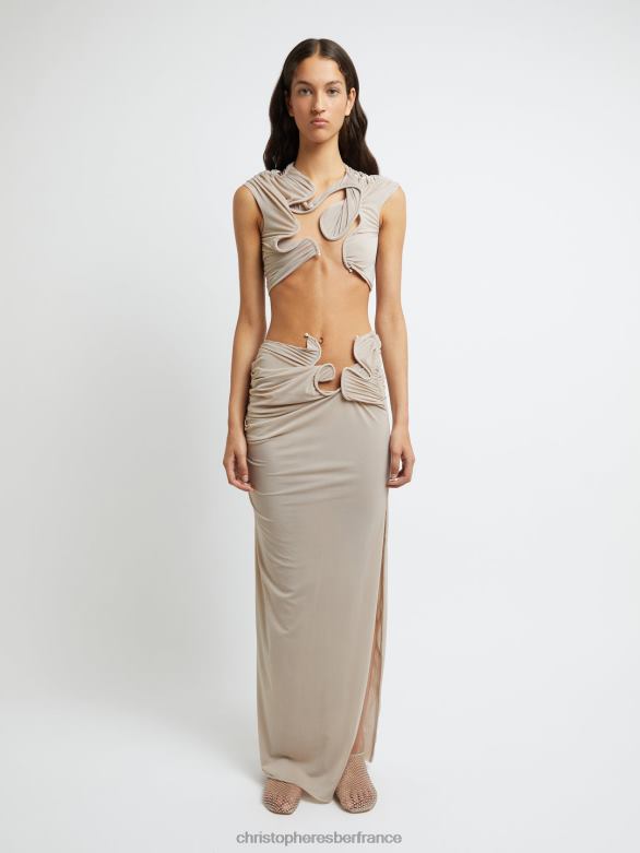 jupe Vénus 4680H142 mastic vêtements Christopher Esber