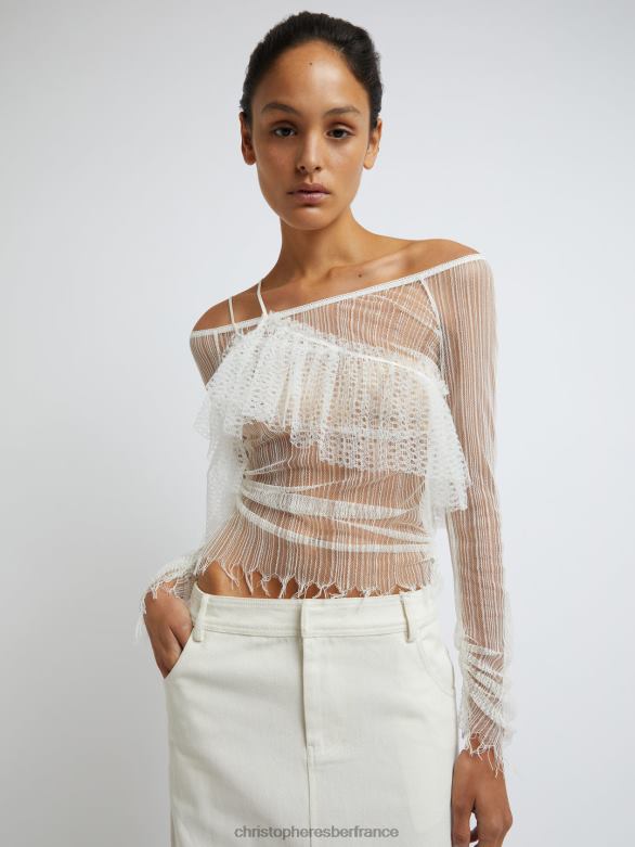 jupe en jean colonne chimère 4680H150 naturel vêtements Christopher Esber