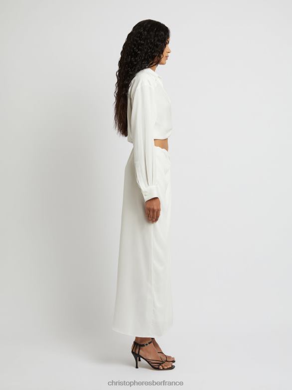 jupe portefeuille 4680H155 blanc vêtements Christopher Esber