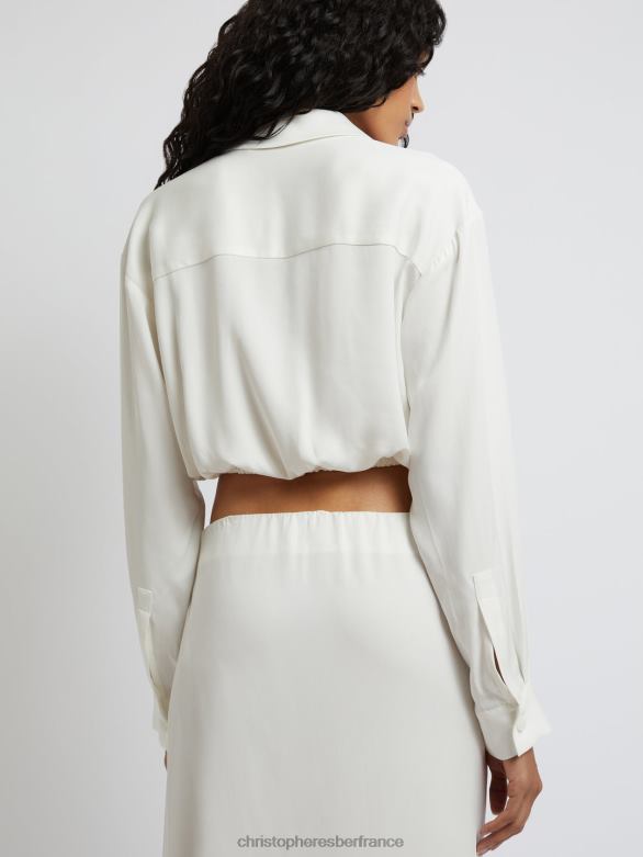 jupe portefeuille 4680H155 blanc vêtements Christopher Esber