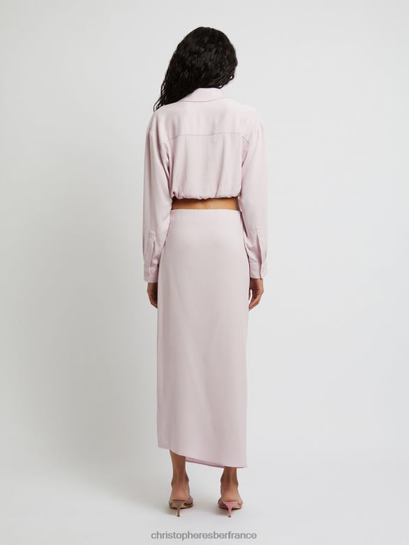jupe portefeuille 4680H156 rose/quartz vêtements Christopher Esber