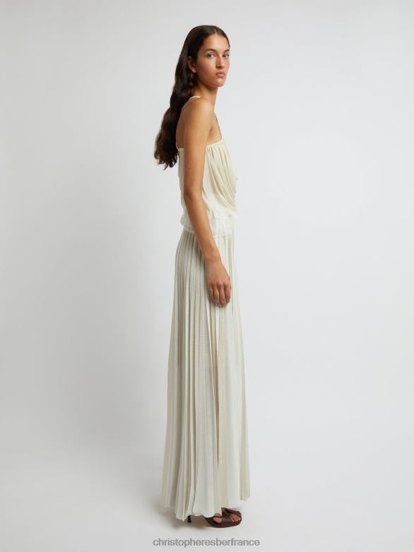 jupe à rubans entrelacés 4680H140 blanc/multicolore vêtements Christopher Esber