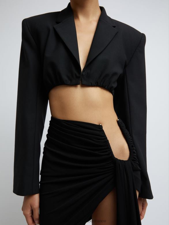 micro-jupe à paume arquée 4680H162 noir vêtements Christopher Esber