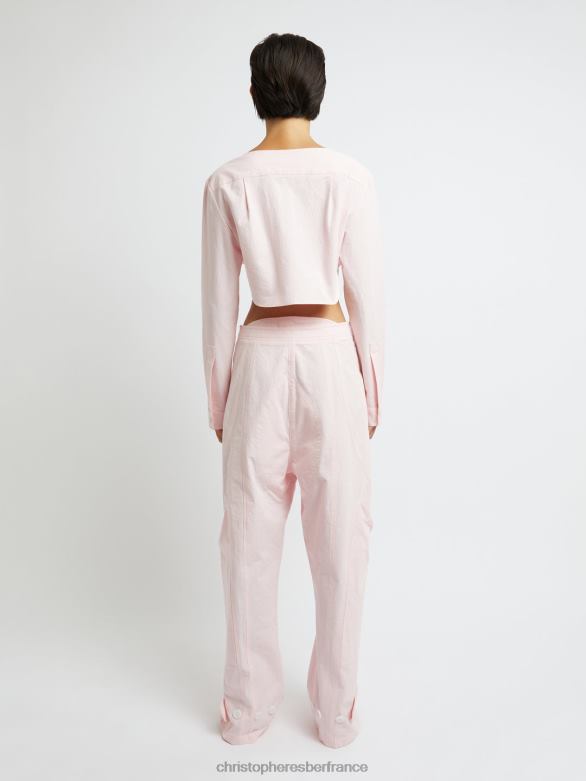 pantalon cocosolo 4680H131 crayeux/rose vêtements Christopher Esber