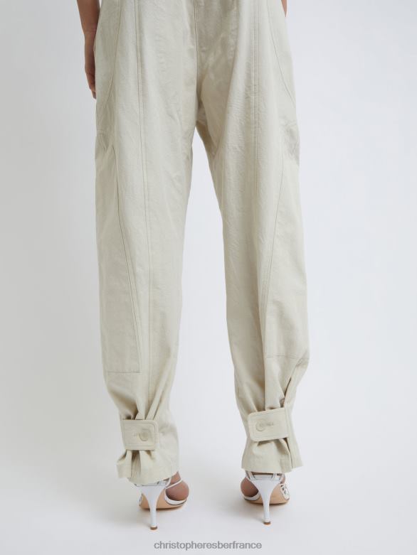 pantalon cocosolo 4680H132 mastic vêtements Christopher Esber