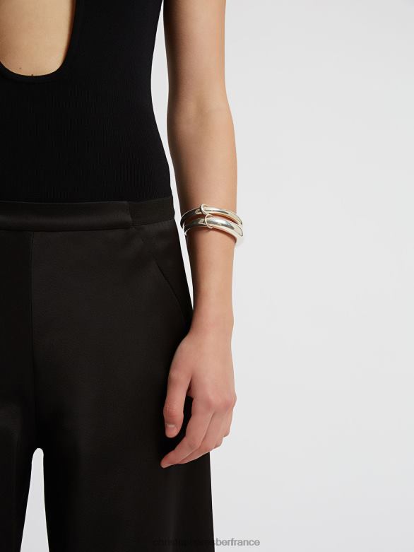 pantalon en biais en satin 4680H138 noir vêtements Christopher Esber