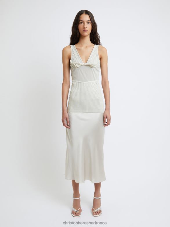 robe à armatures meribella 4680H23 sable vêtements Christopher Esber