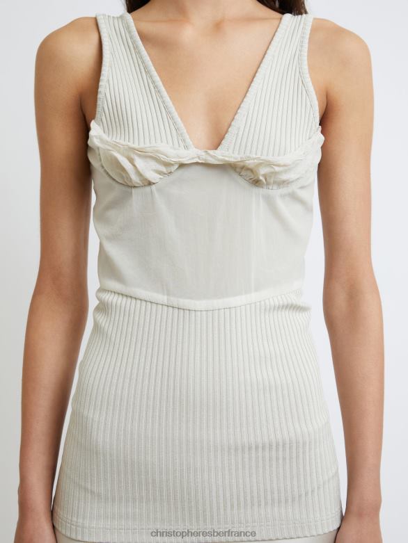 robe à armatures meribella 4680H23 sable vêtements Christopher Esber