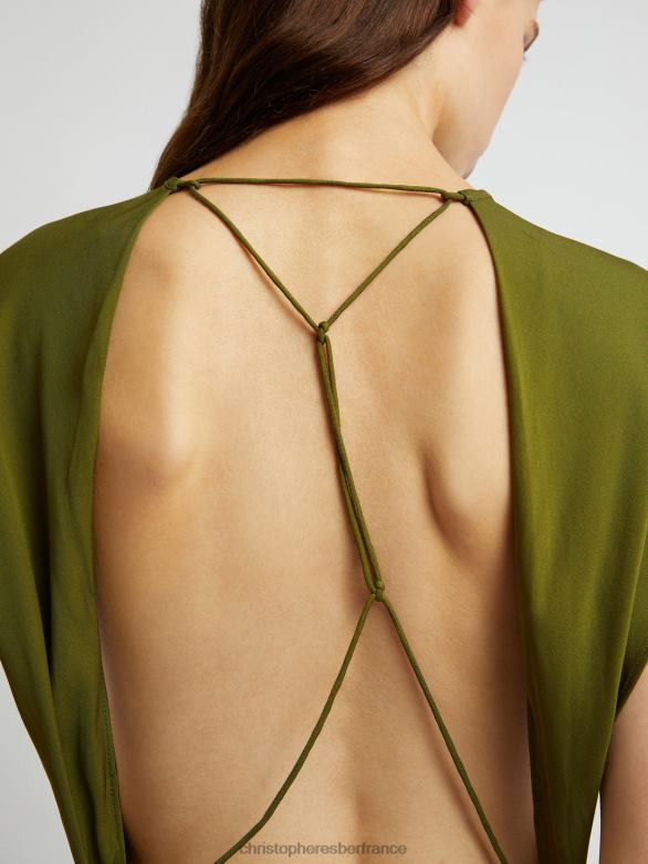 robe débardeur auulenti 4680H17 mousse vêtements Christopher Esber