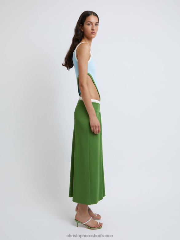 robe débardeur à liens multiples 4680H14 tige/multi vêtements Christopher Esber