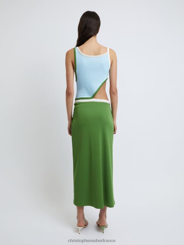 robe débardeur à liens multiples 4680H14 tige/multi vêtements Christopher Esber