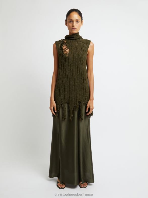 robe débardeur relica duo 4680H35 algue vêtements Christopher Esber