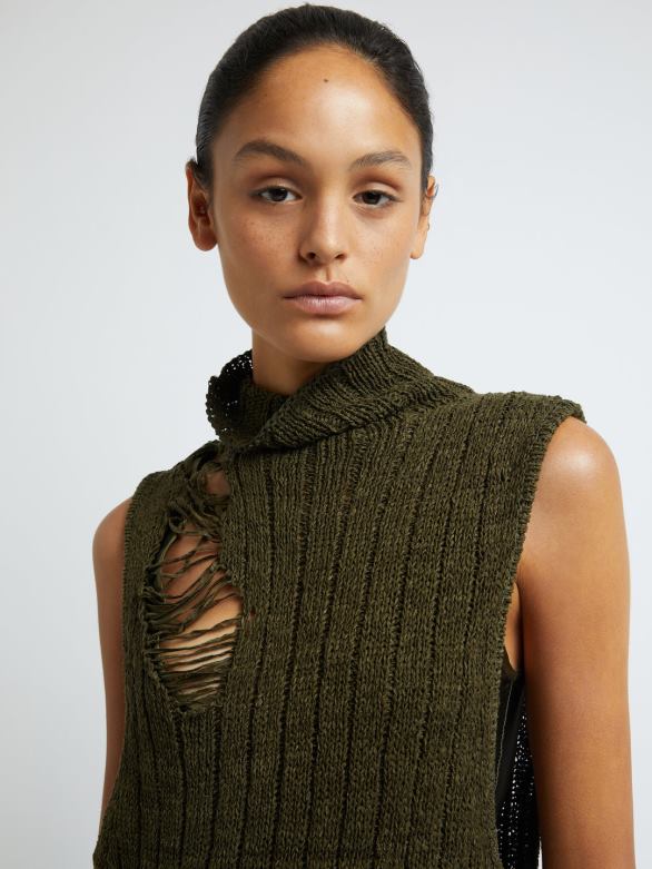 robe débardeur relica duo 4680H35 algue vêtements Christopher Esber