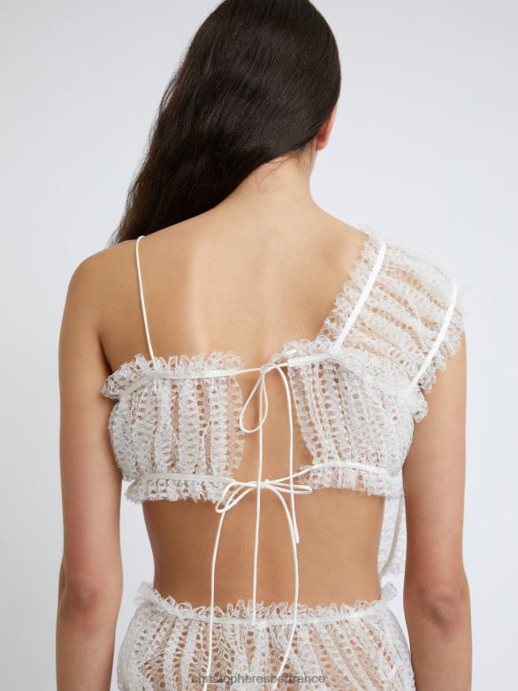 robe débardeur torrent à lacets 4680H9 blanc vêtements Christopher Esber