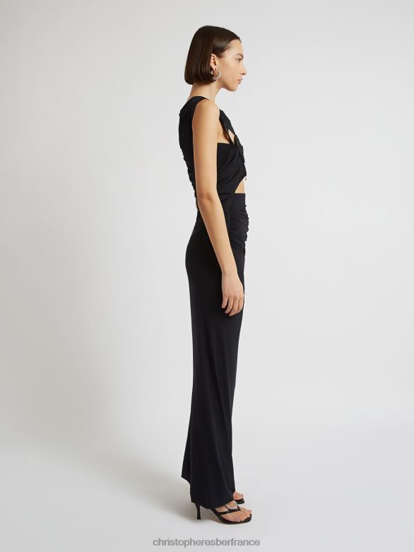 robe débardeur vénus 4680H65 noir vêtements Christopher Esber