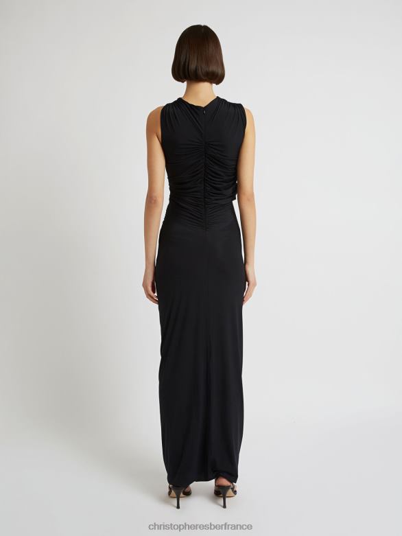 robe débardeur vénus 4680H65 noir vêtements Christopher Esber