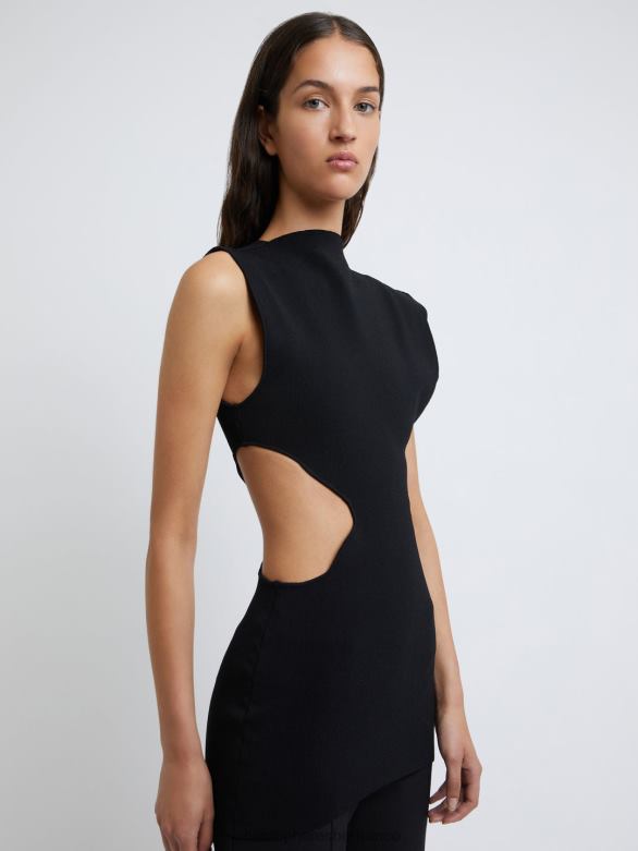 robe duo à bords cerclés 4680H29 noir vêtements Christopher Esber