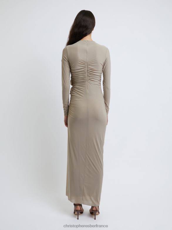 robe à manches longues Venus coupée 4680H58 os vêtements Christopher Esber