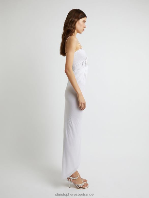 robe moulée Venus 4680H4 blanc vêtements Christopher Esber