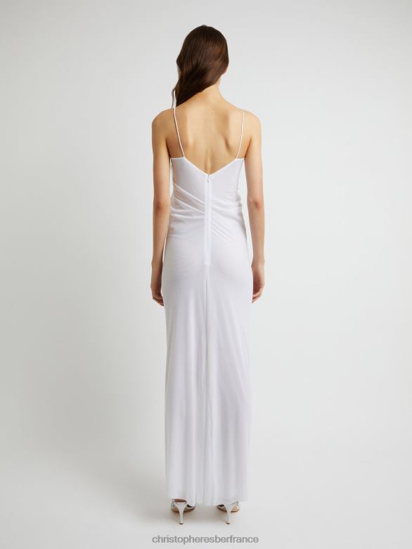 robe moulée Venus 4680H4 blanc vêtements Christopher Esber