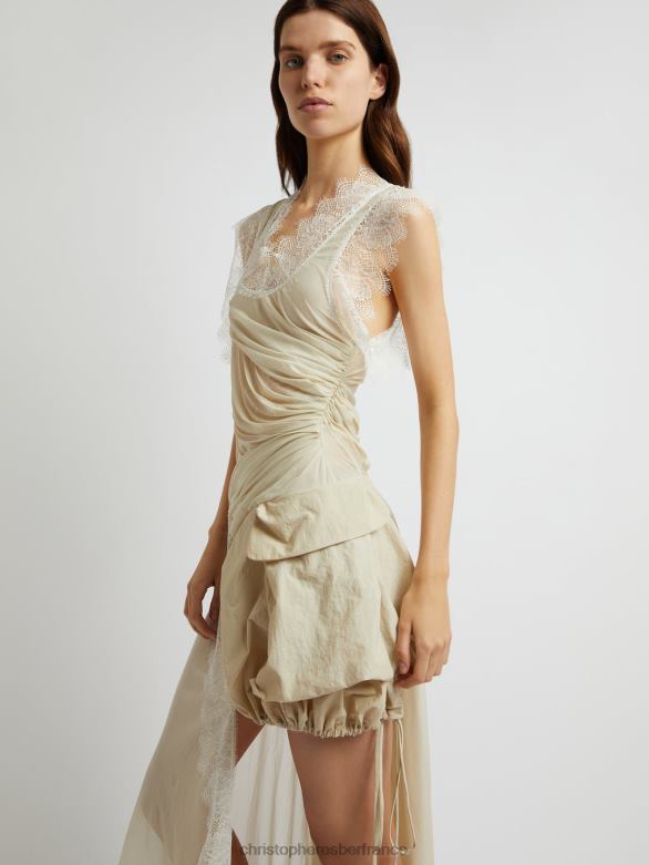 robe à poche cargo Terraria 4680H10 mastic vêtements Christopher Esber