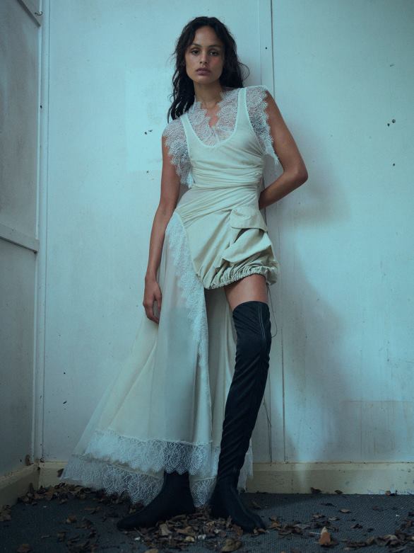 robe à poche cargo Terraria 4680H10 mastic vêtements Christopher Esber