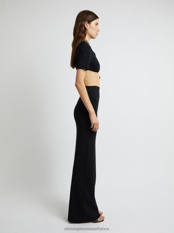 jupe colonne maparadita 4680H73 noir vêtements Christopher Esber