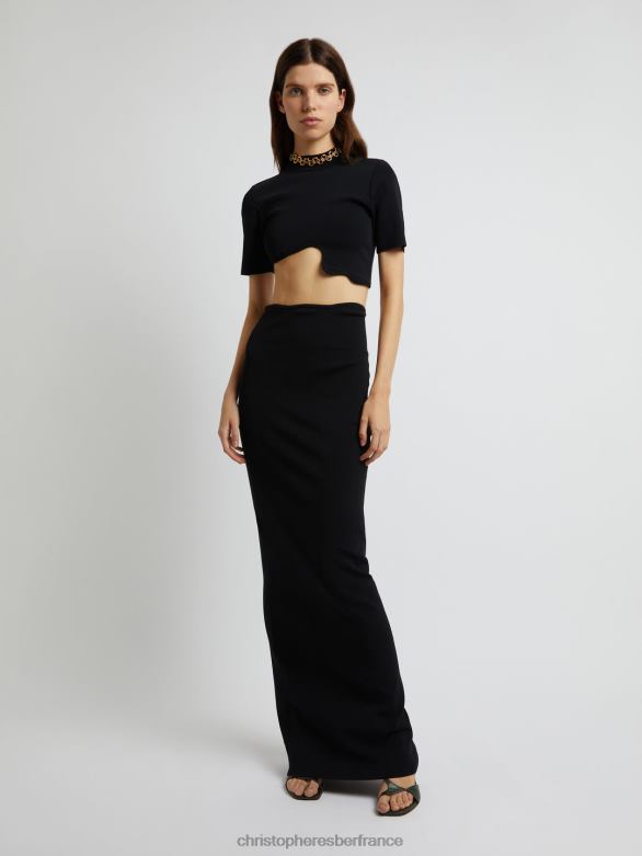 top maparadita 4680H72 noir vêtements Christopher Esber