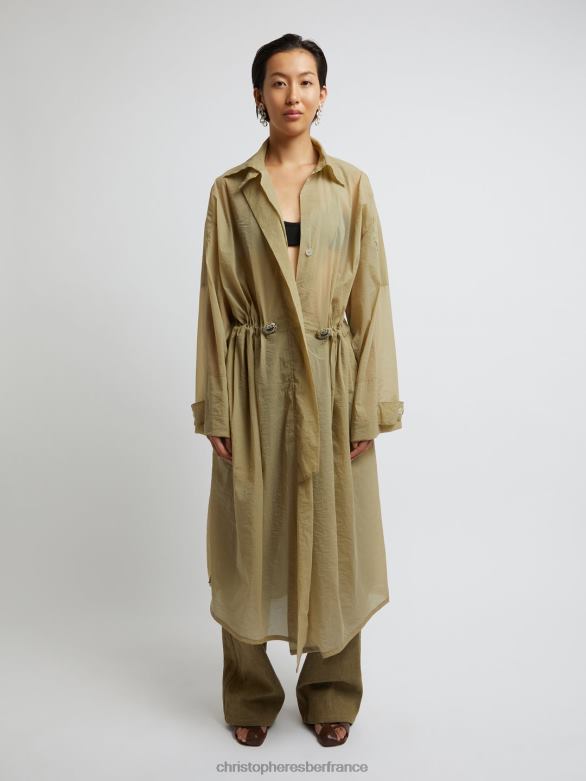 anorak cousu sola 4680H170 taupe vêtements Christopher Esber