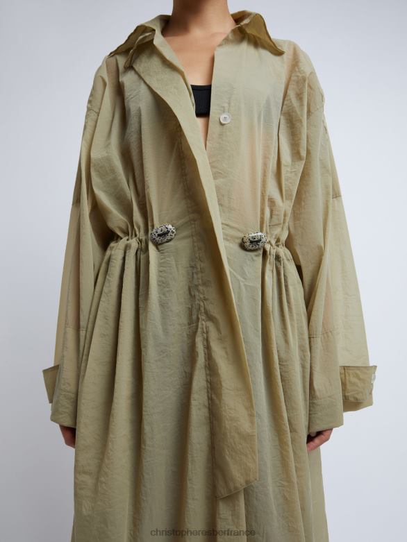 anorak cousu sola 4680H170 taupe vêtements Christopher Esber