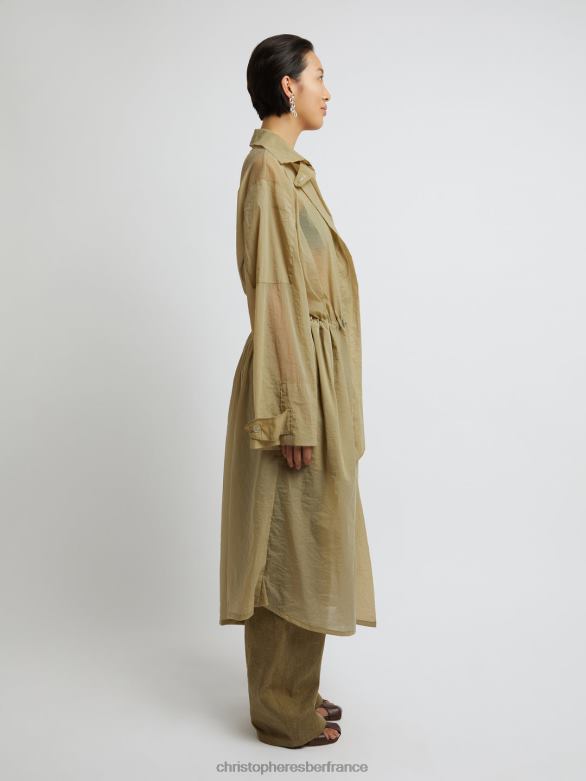 anorak cousu sola 4680H170 taupe vêtements Christopher Esber