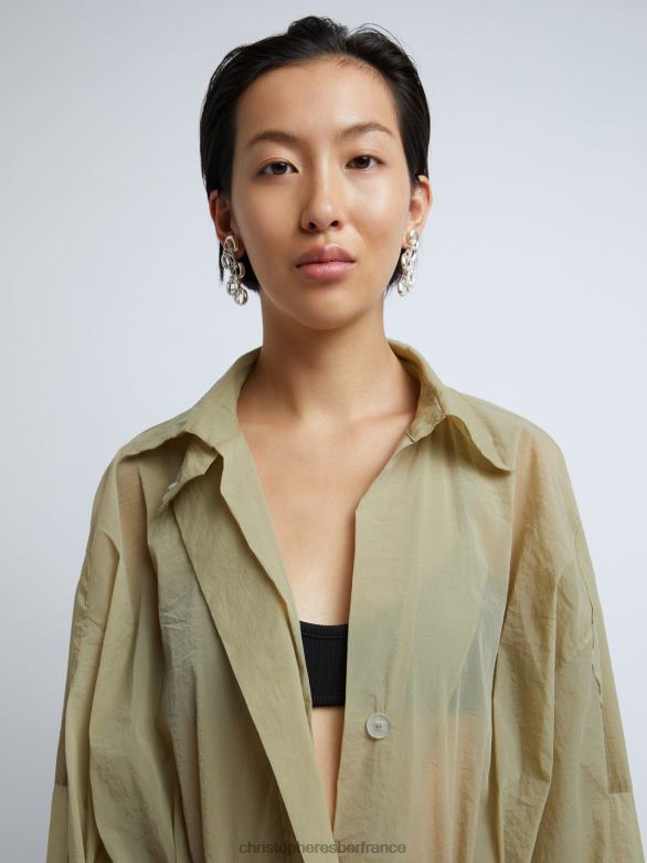 anorak cousu sola 4680H170 taupe vêtements Christopher Esber