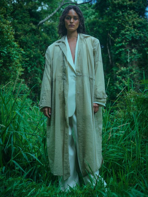 anorak cousu sola 4680H170 taupe vêtements Christopher Esber