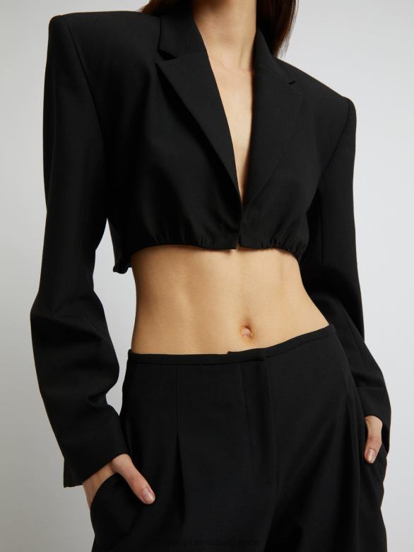 blazer court scylla 4680H168 noir vêtements Christopher Esber