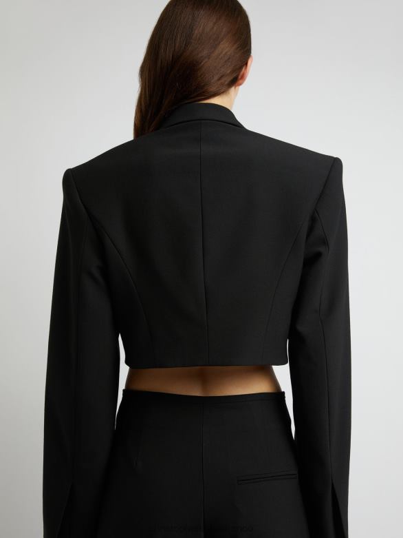 blazer court scylla 4680H168 noir vêtements Christopher Esber