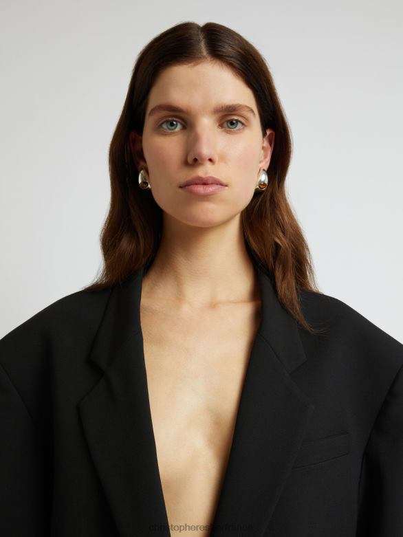 le blazer bermuda 4680H167 noir vêtements Christopher Esber